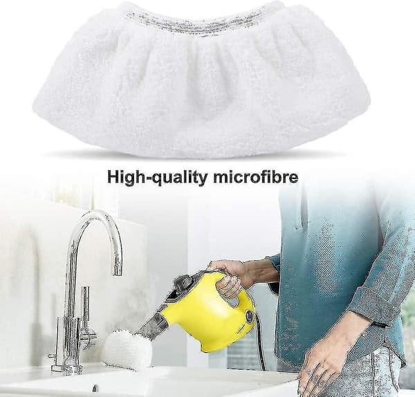 8 Mikrofiberdukar Set För Krcher Ångrengörare Handmunstycke