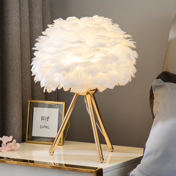 Bordslampor för sovrum modernt lyxigt vardagsrum led feathe,ZQKLA