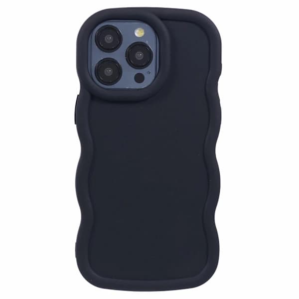iPhone 13 Pro Max Mobilskal Vågig Svart, su