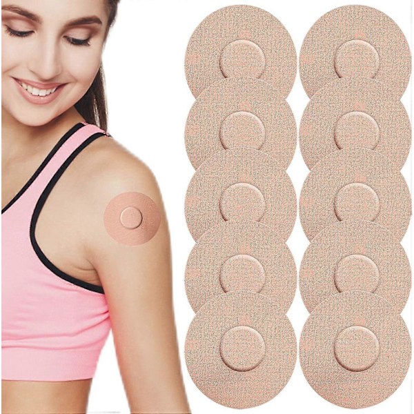 30 Stk. Freestyle Libre Selvklebende Plaster 7,5x7,5cm, Vanntette Plaster for Freestyle Libre 1 2 & 3 Sensor - Midten av