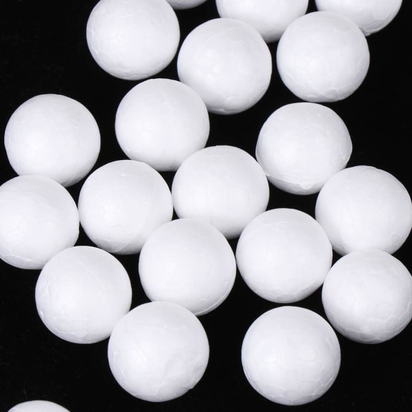 100 Stykker Hvite Styrofoamkuler DIY Styrofoamkuler for Kunst, ZQKLA