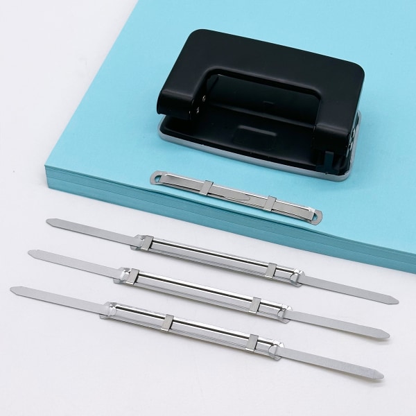 100 Set Metalliska Stiftfästen 8cm 2 Hål Anti-korrosion, ZQKLA