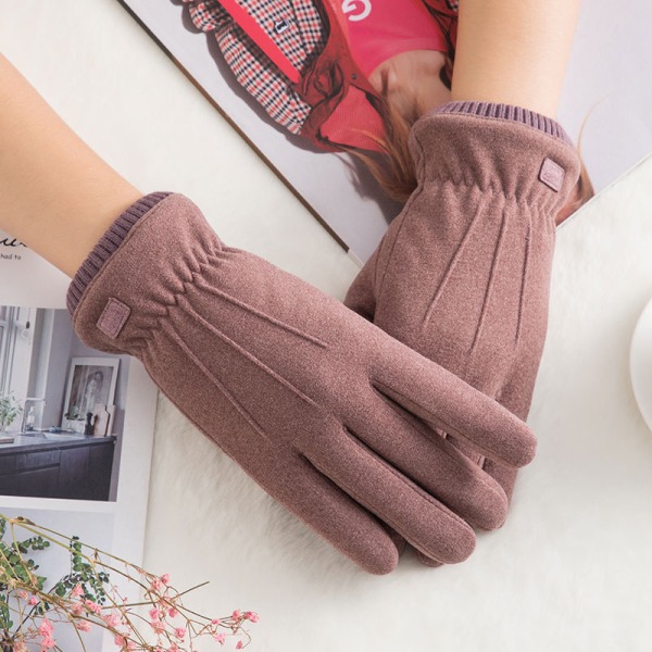 Womens Winter Warm Touchscreen Handskar Thermal mjukt foder El,ZQKLA