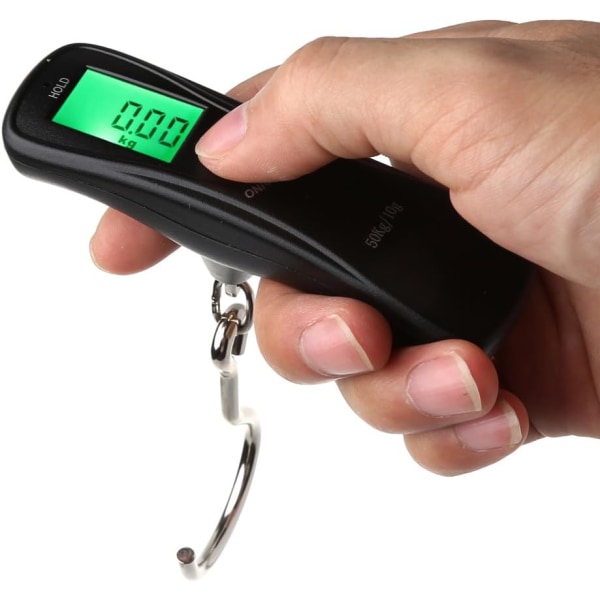 50kg/10g Bärbar Elektronisk Digital LCD Rese Bagagevåg, ZQKLA