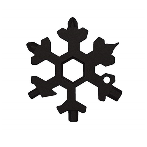 Snowflake Multi-Tool 18 i 1 - Flaskeåbner Nøglering Flaske, ZQKLA