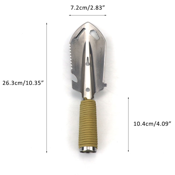 (Sølv)Mini metall hagespade, hagesko i rustfritt stål, ZQKLA