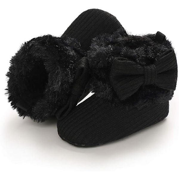 Svarta Unisex Babyboots, Nyfödd Vinter Varma Baby Pojke Flicka S, ZQKLA