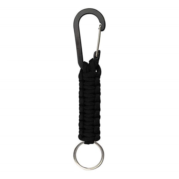 Paracord-nøkkelring med karabinkrok - Militær flettet paracord, ZQKLA