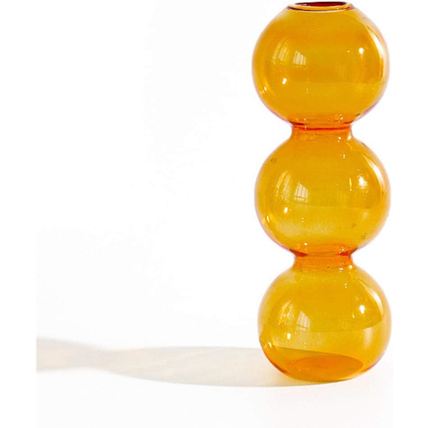 Hydroponisk Blomvas, Tre Klot 16,5 cm Hög Transparent Pl,ZQKLA