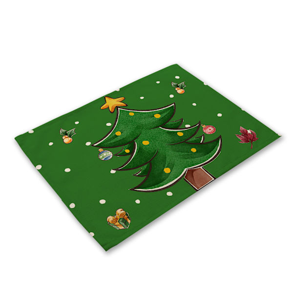 Jultomte Snögubbe Julbordsplaceringsunderlägg för Matbord - 12, ZQKLA