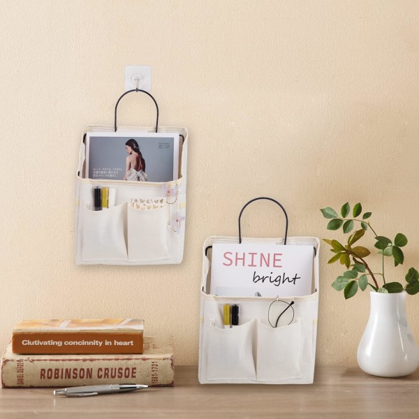 2-pack Vägg Linne Organizer Väggkorg Vattentät vägghäng, ZQKLA