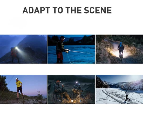 1 Blå Utomhus Sport Stickad Mössa Lätt Dam Herr LED Mössa Fla, ZQKLA