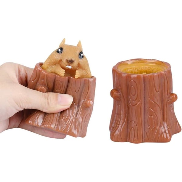 Squeeze Squirrel Cup, Evil Decompression Tree Stumps, Rubber Fidge