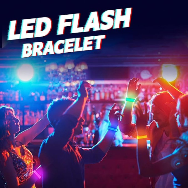 LED Armbånd, Lysende Armbånd LED, Blinkende Spo,ZQKLA