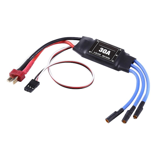 4 stk 2-4S 30A RC Børsteløs ESC T-plugg Elektrisk Fartskontroller 5V 2A for 2 til 4S Lipo Batteri Multicopter Quadcopter