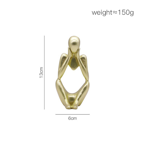 Tänkare Staty - Resin Karaktärsfigurer Tänkare Människor Ab,ZQKLA