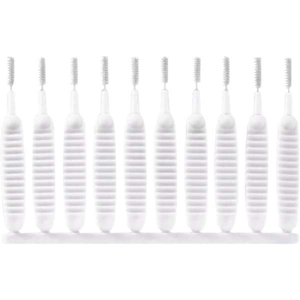 (Vit) 10-pack Mini Duschmunstycke Rengöringsborstar Anti-Igensättning R,ZQKLA