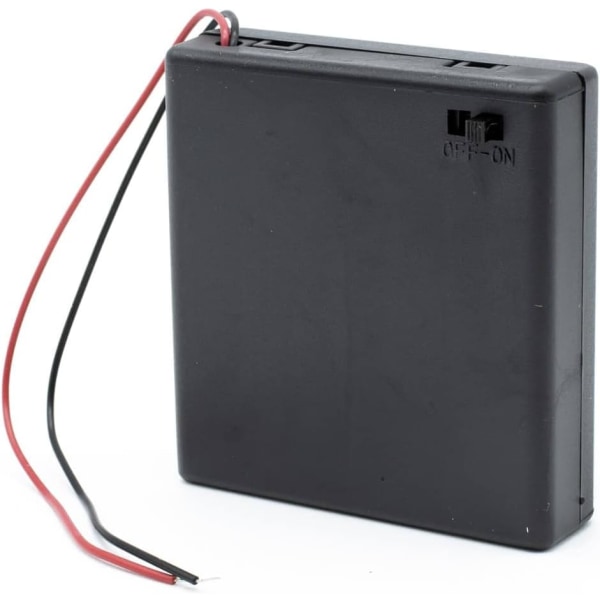 Batterihållare med ON/OFF-knapp - AAA batterihållare - Passar