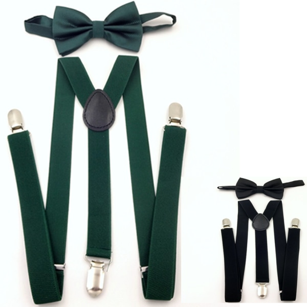 Barnens Pojkar Flickor Suspender Elastisk Justerbar Byxor, ZQKLA