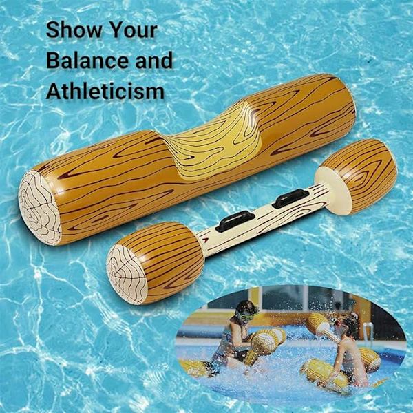 Oppustelig bøje, [2 pak] Kano pool bøje med pagajer tyk PVC