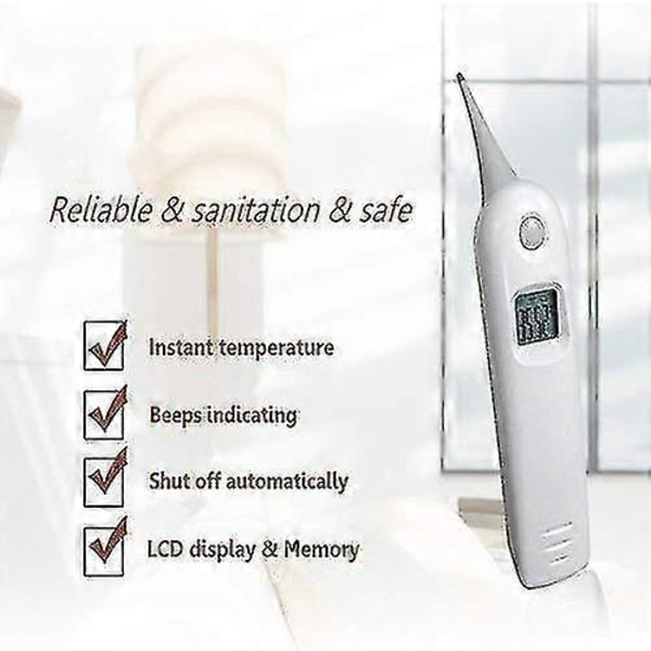 Kjæledyrtermometer Hundetermometer, Raskt digitalt veterinærtermometer, Kjæledyrtermometer for hunder, katter, hest, storfe, gris