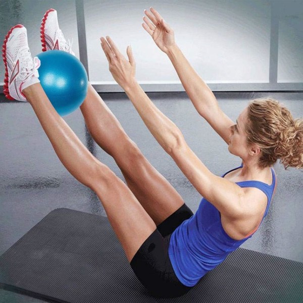 （Blå）Pilates Gym Ball, Yoga Ball Anti-Slip Anti-Burst Fitne, ZQKLA