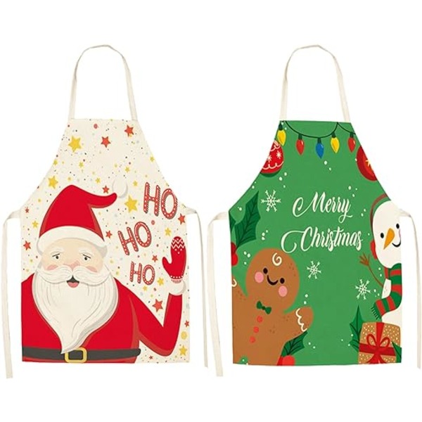2-pack Julgransförkläden för Vuxna, Vattentäta Julgransförkläden