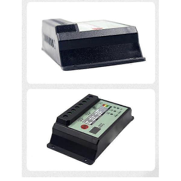 Dobbel Batteri Solar Ladekontroller PWM 12V 24V System Batterier Strøm Panel Regulator Lader (10A)
