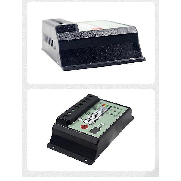 Dual Batteri Solar Charge Controller PWM 12V 24V System Batterier Strøm Panel Regulator Oplader (10A)