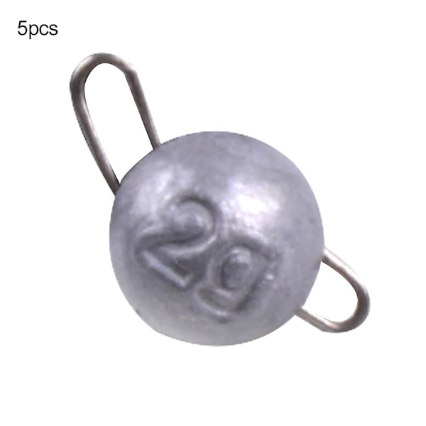 5st 2g/4g/6g/8g/12g Fiske Jig Blyhuvud Vikt Vevkrok Sänke Bete Karp 2g