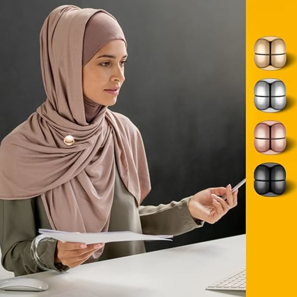 Magnetiska stift för - Starkaste hijabnålar för kvinnor, Multi-Pu, ZQKLA