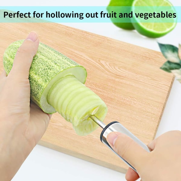 Vegetabiliska kärnborr, Grönsaksborr Drill Fruktkärnborr med Ergonomisk Design, ZQKLA