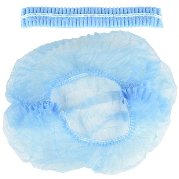 Engångs Bouffant-Hattar 100 st, 21 tum Hårnät, Elastisk, ZQKLA