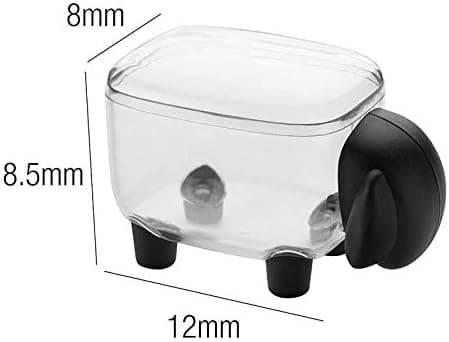 Mouton Fodral Låda Transparent Sminkförvaring för Bomullspinnar och Co