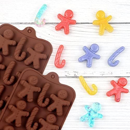 Sæt med 2 Silikon Kageforme, 12 Hul Chokoladeform, Gitter S