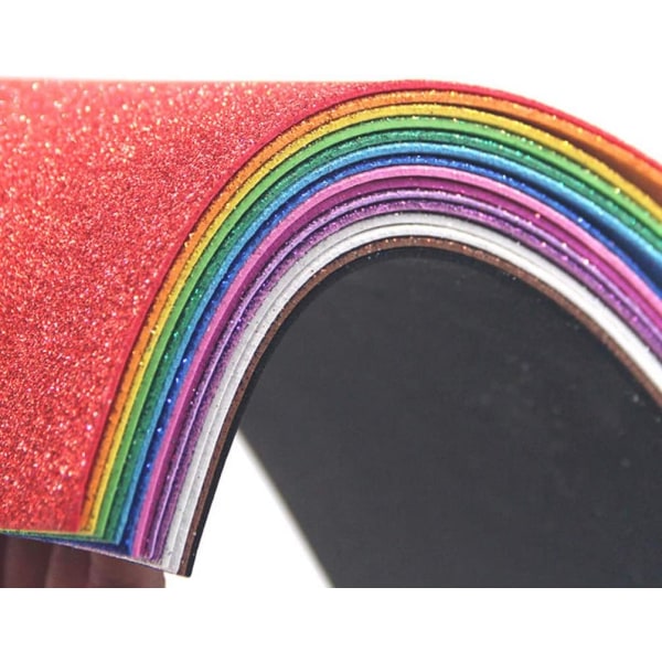 10 stk. Glitter Skumark Eva Skum Fargerikt Svamppapir Cr,ZQKLA