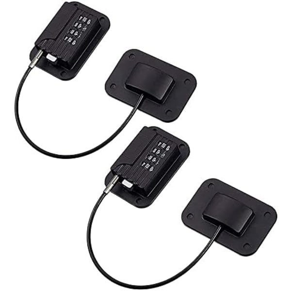2-pack Kodade Kombinationslås för Kylskåp, Barnsäkert Kylskåp