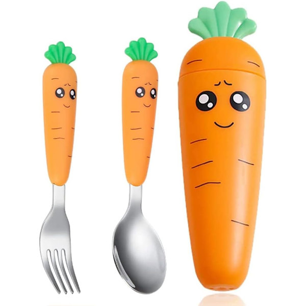 2 Dele Børnebestiksæt i Rustfrit Stål, Rustfrit Stål K, ZQKLA