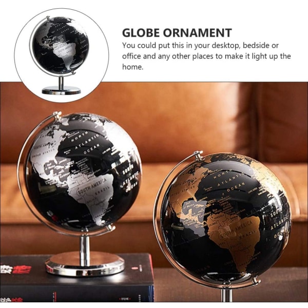 Kartta jalustalla Antiikki Globe Retro Maailmankartta Koristeellinen Glo, ZQKLA