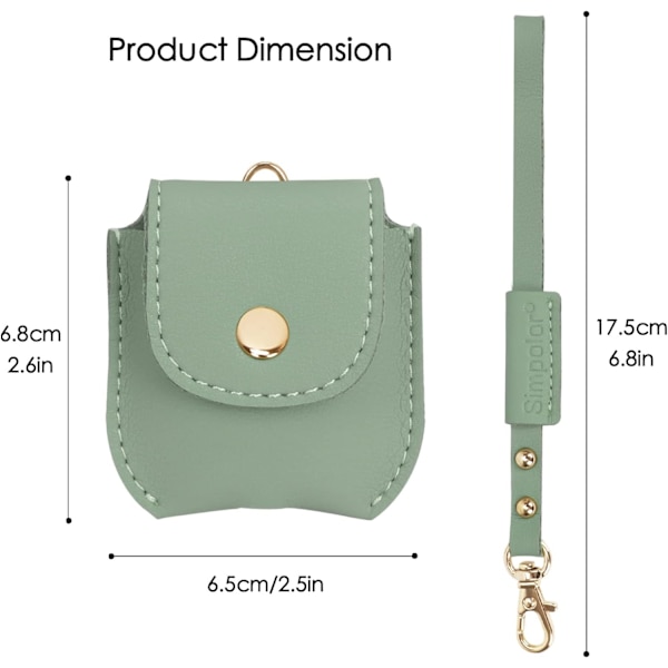 Designet for Airpods-etui (3. generasjon), Premium PU-lær, ZQKLA