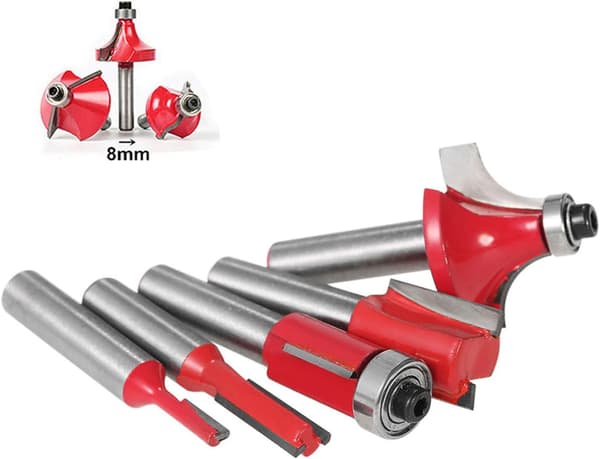 15 stk. 8 mm skaft Træsporfræsere Router Bits Sæt Tungsten Ca