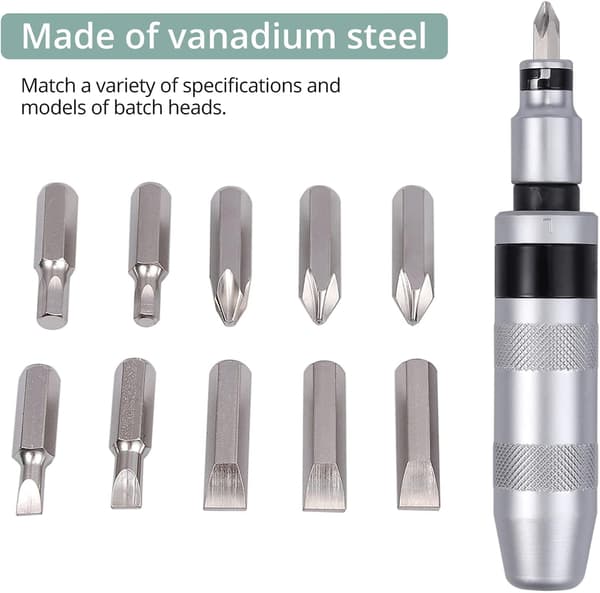 13-delt Impact Driver Bit Sæt med 1/2\" Impact Driver Bits til Hex Cr, ZQKLA