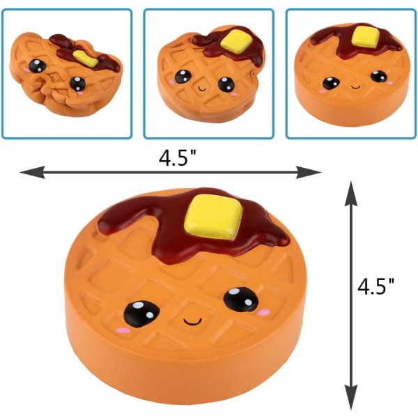 Squishies Chokladkaka Kawaii Långsamt stigande Squishies Squeeze Toy