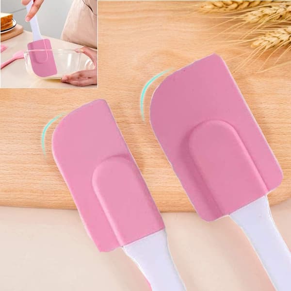 Rosa Bakepensel med Skrape for Baking, ZQKLA