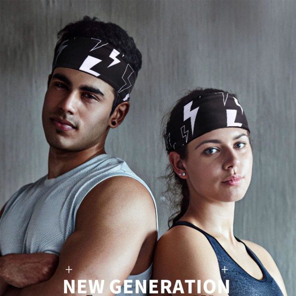 Sportband, Hårband för Kvinnor, Hårband för Män, Svettbands, ZQKLA