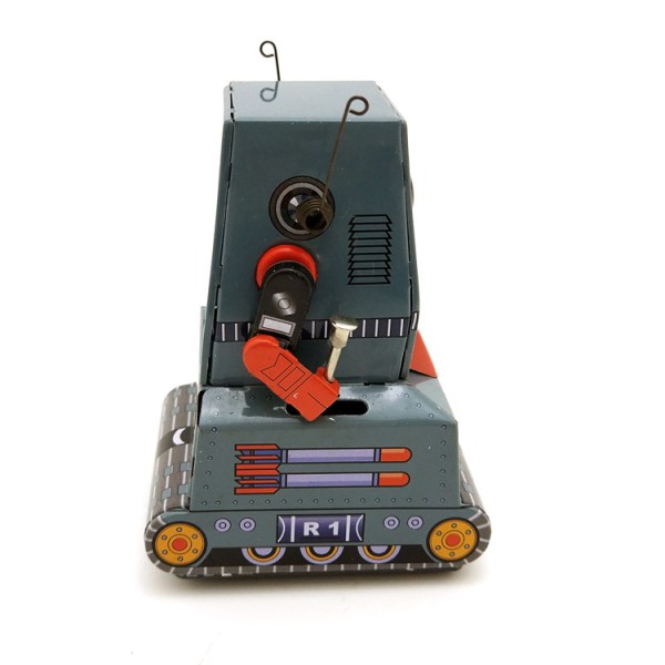 Tank robot nostalgisk legetøj fotografiske rekvisitter jernlegetøj
