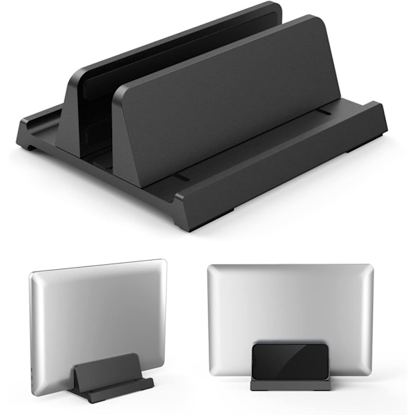 3-i-1 Vertikal Laptop Stativ - Justerbar ABS Laptop Stativ, ZQKLA