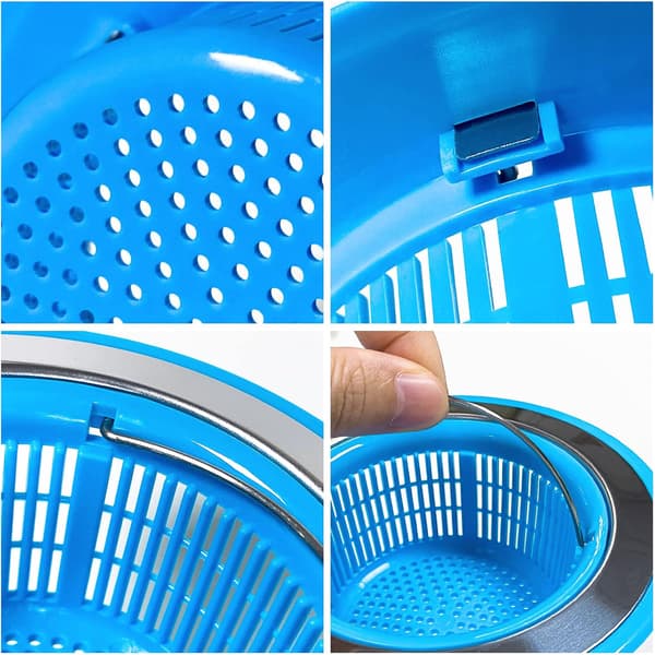 11cm Kjøkkenvask Sil Strainer Silikon Rist og Rustfritt Stål, ZQKLA