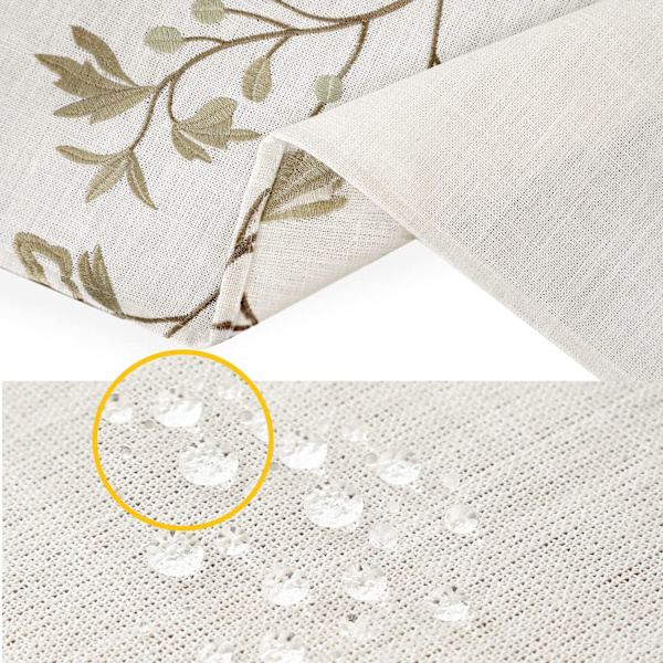 Rektangulært Dug 55x78 tommer Bordduk Lin Wrinkle Free T
