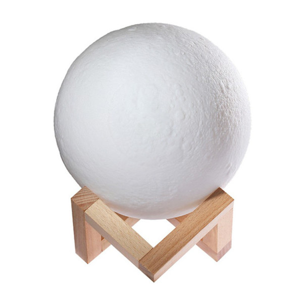 Månhängande Lampa Måne LED-ljus 3D-tryck 16 Färger Natt, ZQKLA